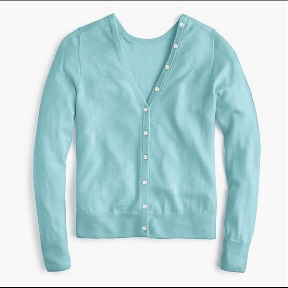 J Crew reversible button back cardigan